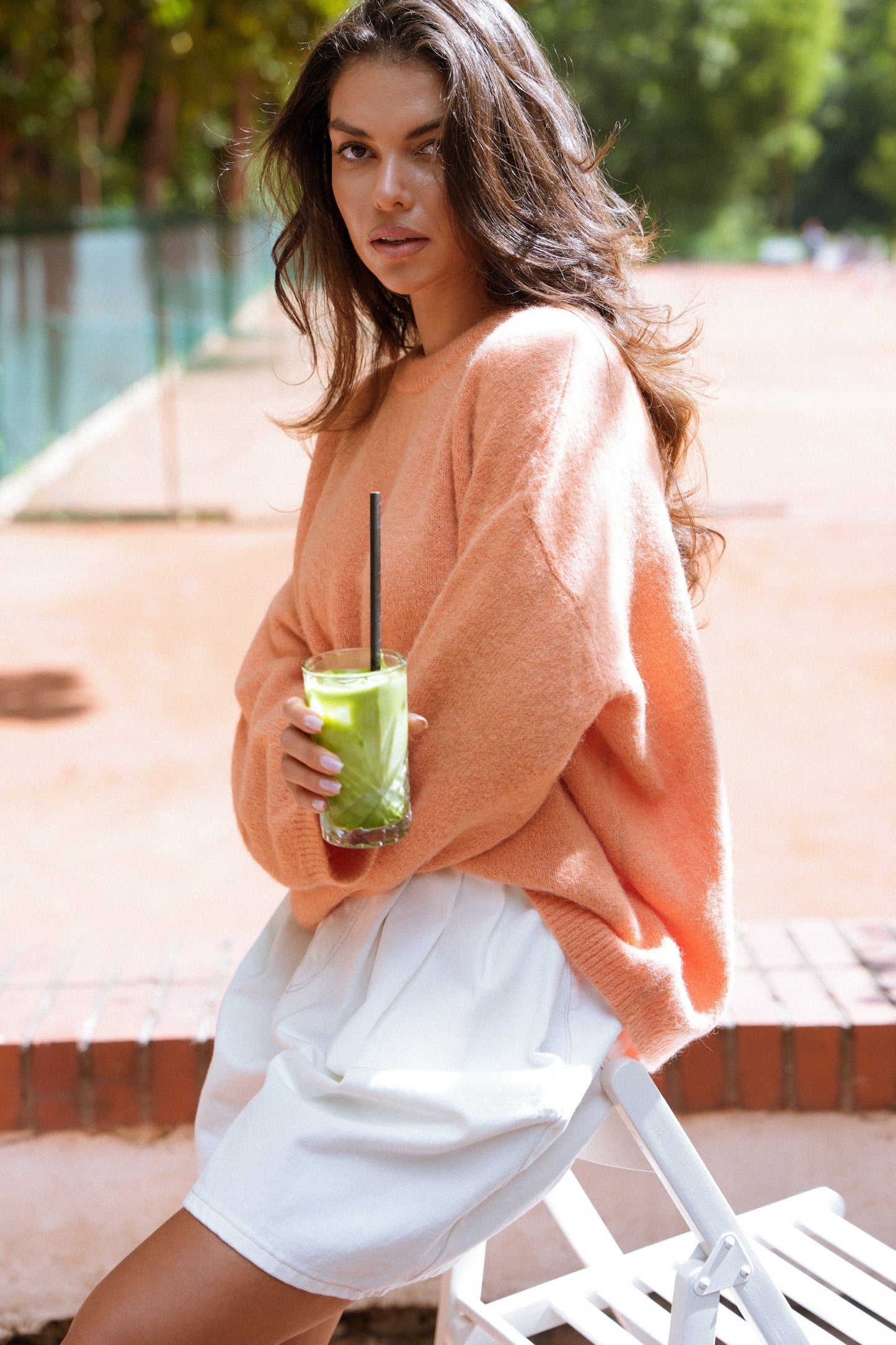 SWETER DIANA PEACH