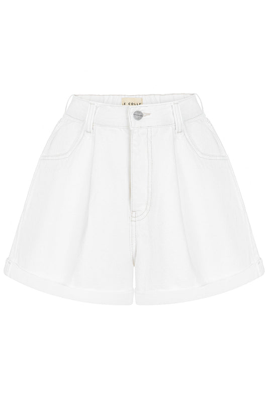 SZORTY VISO RIB WHITE