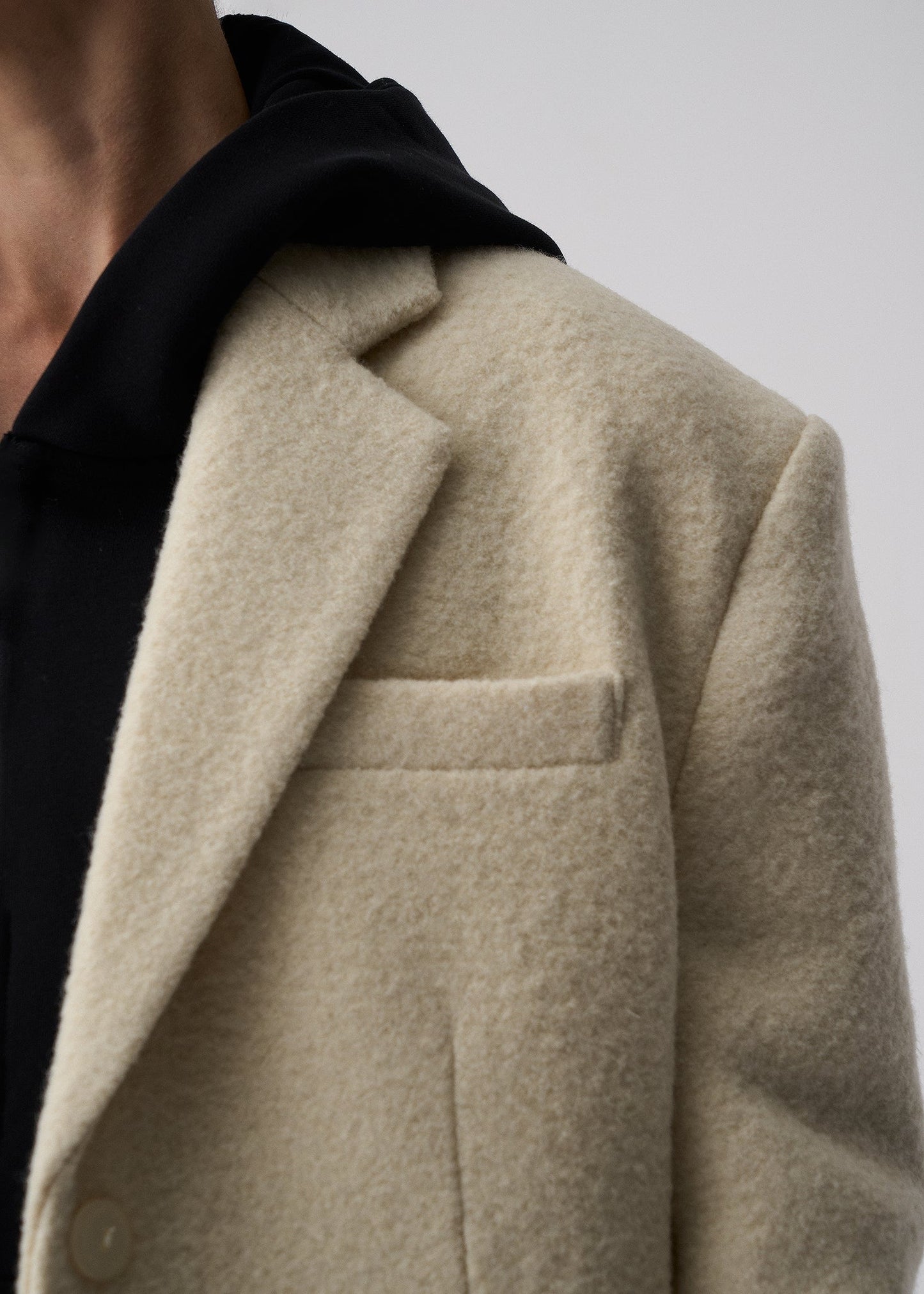MARYNARKA ROY WOOL ECRU