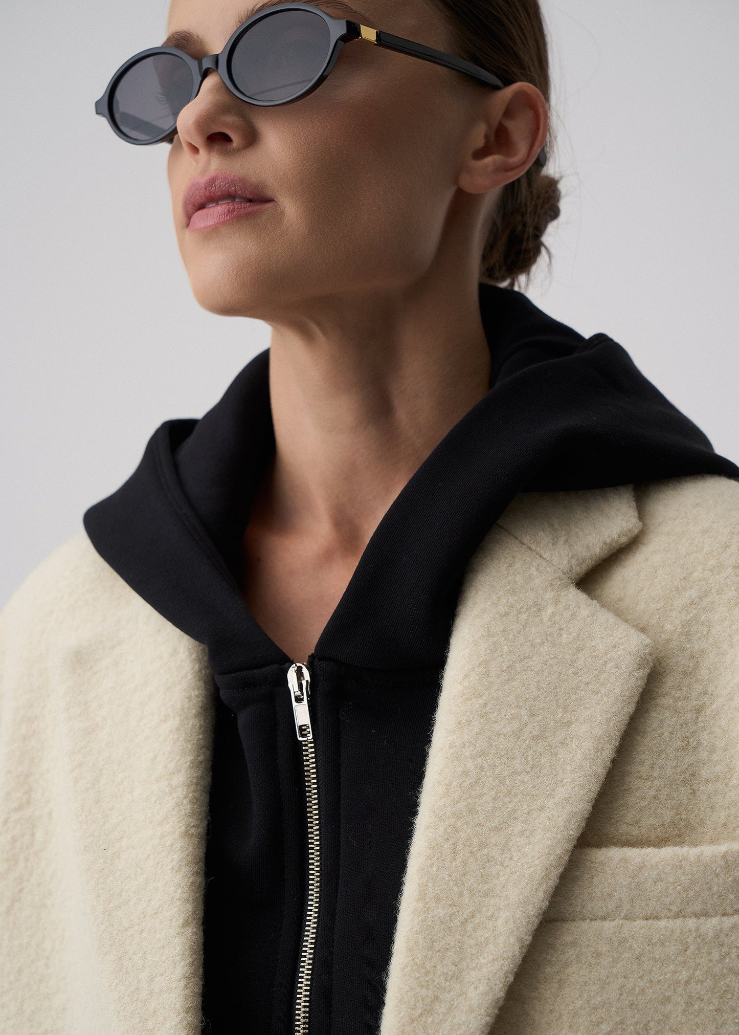 MARYNARKA ROY WOOL ECRU