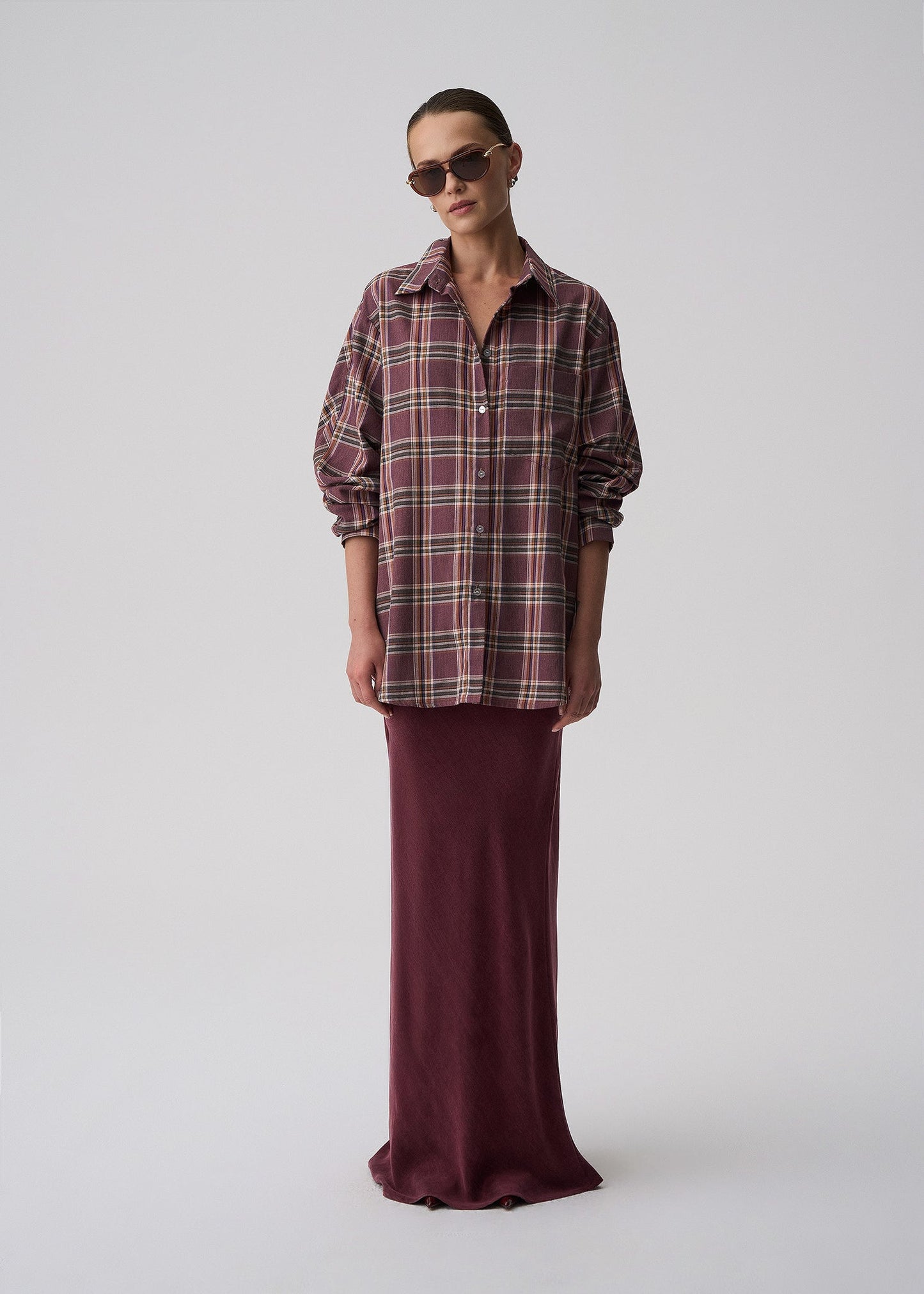 KOSZULA DYLAN AUBERGINE