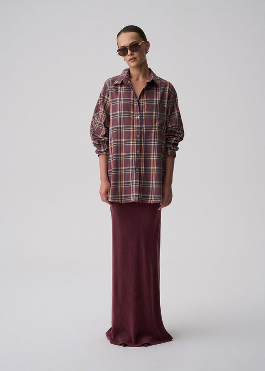 KOSZULA DYLAN AUBERGINE