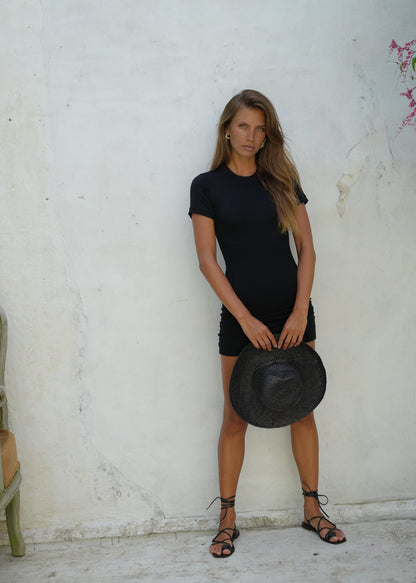 SUKIENKA SLIM MINI DRESS BLACK