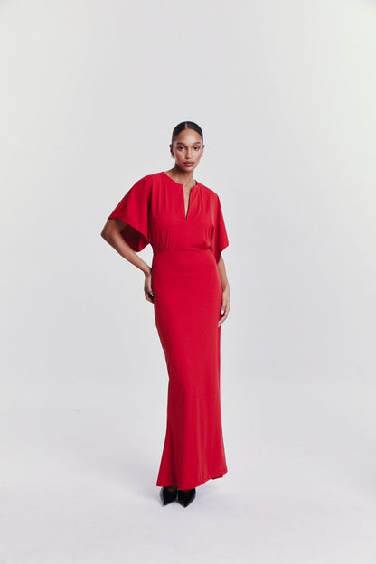 NINA DRESS RED