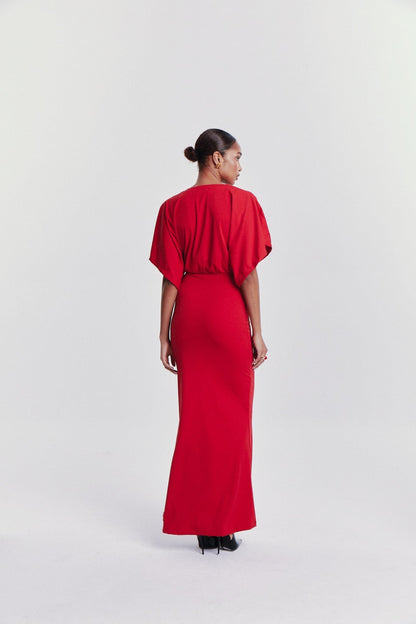 NINA DRESS RED