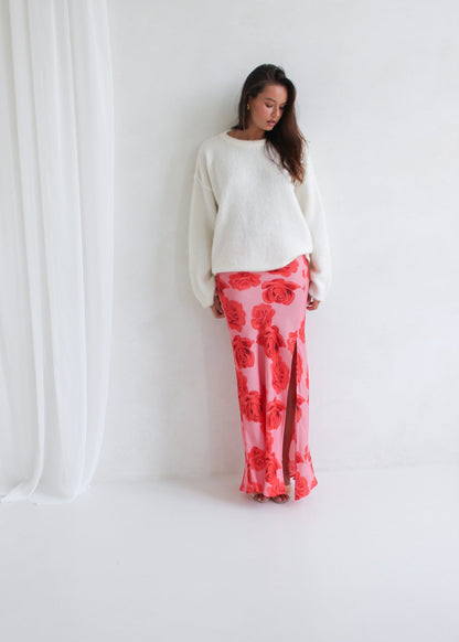 SPÓDNICA ALBANA NEW LONG ROSE