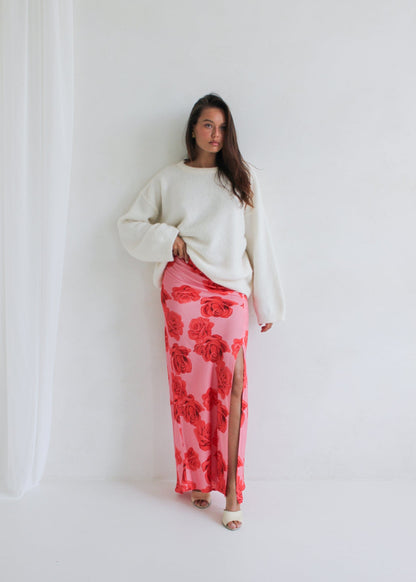 SPÓDNICA ALBANA NEW LONG ROSE