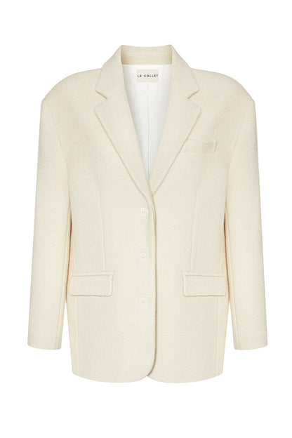 MARYNARKA ROY WOOL ECRU