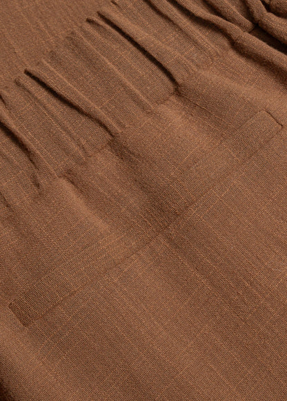 SPODNIE DAVIS ELASTIC BROWN
