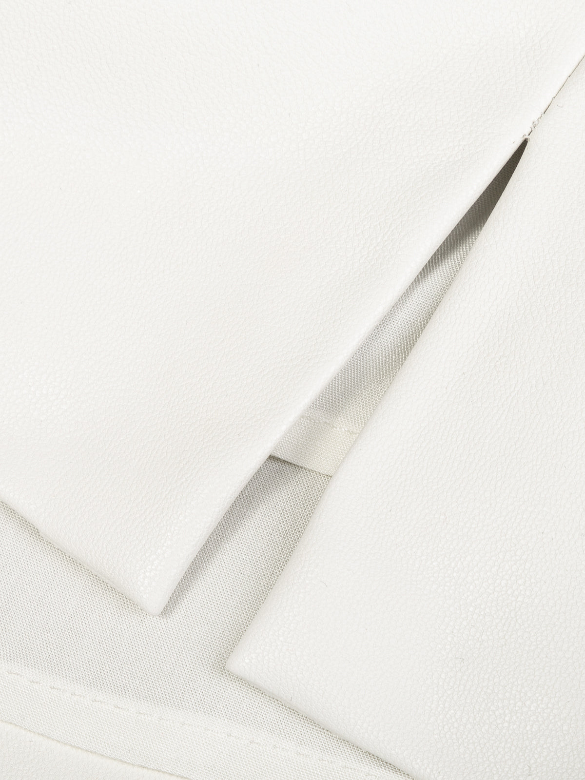 SPÓDNICA OZI FAUX LEATHER WHITE
